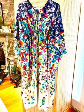 WILDFLOWER CAFTAN OSFM EUC